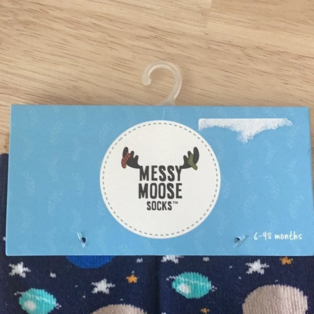 Messy Moose Baby Socks